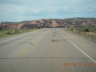431 8mf. drive back from Canyonlands to Moab