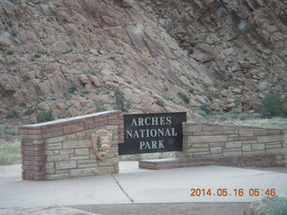 4 8mg. Arches National Park sign