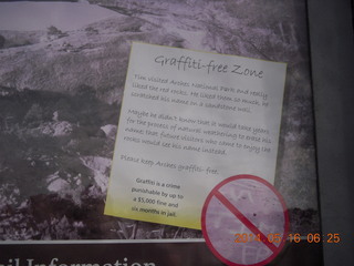 16 8mg. Arches National Park - Devil's Garden hike - Graffiti Free Zone??