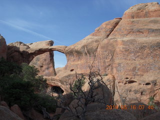 43 8mg. Arches National Park - Devil's Garden hike - Double O Arch