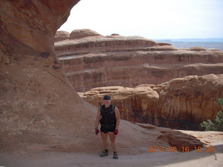 Arches National Park - Devil's Garden hike - Adam in Partition Arch