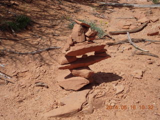 105 8mg. Arches National Park - Devil's Garden hike - cool cairn
