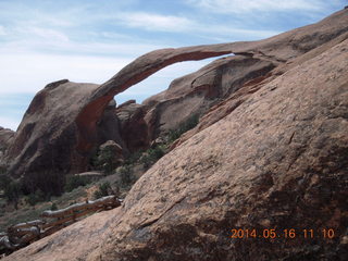 124 8mg. Arches National Park - Devil's Garden hike - Landscape Arch again