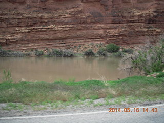 175 8mg. drive to Fisher Tower along highway 128 - Colorado River
