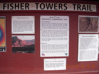 Fisher Tower hike - signs