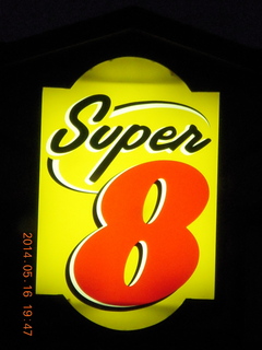 Super 8 motel sign
