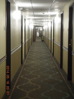Super 8 motel hallway