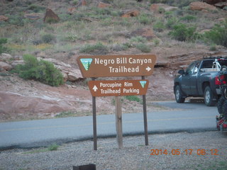 3 8mh. Negro Bill Canyon sign