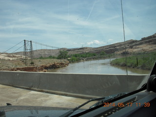 123 8mh. drive to Mack Mesa - Utah highway 128 - bridge over Colorado River