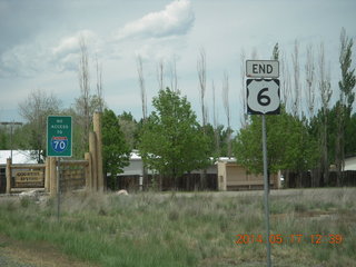 drive to Mack Mesa - Utah highway 128
