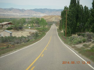 drive to Mack Mesa - Utah highway 128