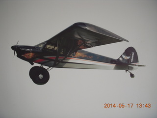 Mack Mesa airport - picture of Carbon Cub on the wall
