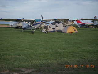Mack Mesa airport - landing airplane
