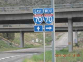 191 8mh. Mack Mesa drive - I70 sign