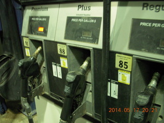 192 8mh. gas pumps in right-to-left order, fooled me last night