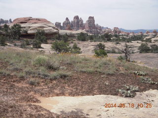 Canyonlands National Park - Needles - Elephant Hill + Chesler Park hike - viewpoint sign
