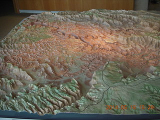 Canyonlands National Park - Needles - relief model of Canyonlands