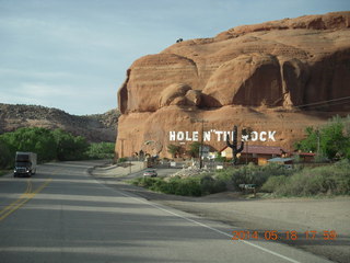 drive from Needles to Moab - Hole in the Rock