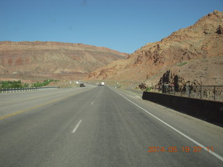 3 8mk. drive from Moab to Canyonlands Field (CNY)