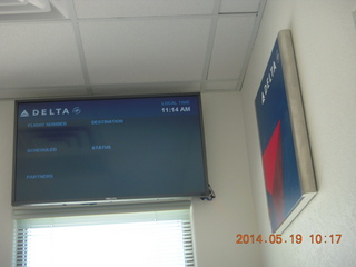 Delta Air Lines signs at CNY