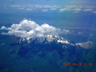 aerial - mountains near Salt Lake City