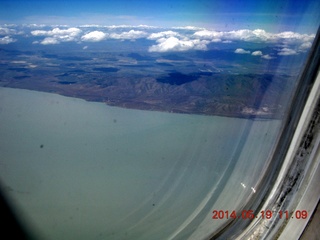 aerial - mountains near Salt Lake City