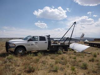 9 8mw. disassembly of n8377w at sand wash airstrip
