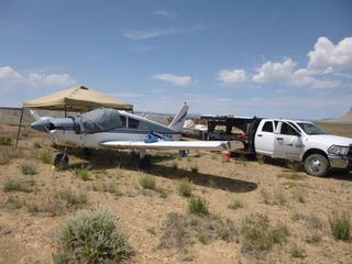 10 8mw. disassembly of n8377w at sand wash airstrip