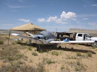12 8mw. disassembly of n8377w at sand wash airstrip