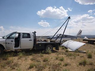 15 8mw. disassembly of n8377w at sand wash airstrip