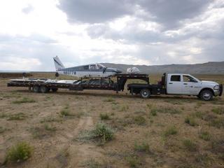 24 8mw. disassembly of n8377w at sand wash airstrip