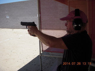 Adam at Ben Avery shooting range