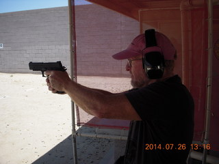 Adam at Ben Avery shooting range