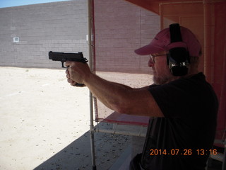 Adam at Ben Avery shooting range