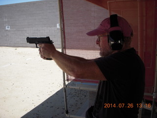 Adam at Ben Avery shooting range