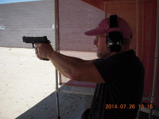 Adam at Ben Avery shooting range