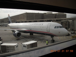 US Air airplane ready to take me to Denver
