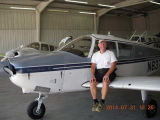 Adam and N8377W at Beegles Aircraft at Greeley (GXY)
