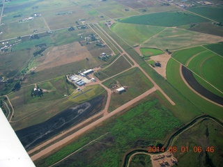 aerial - Easton Valley (11V) airport in Colorado