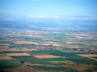 aerial near Greeley - front range