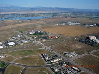 aerial - near Fort Collins-Loveland (FNL) airport
