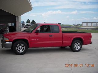 42 8q1. my red-truck ride at Beegles