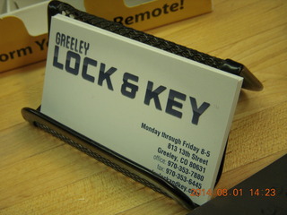 48 8q1. Greeley Lock & Key copying my baggage key