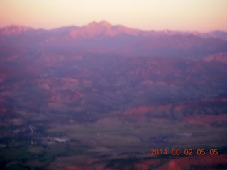 9 8q2. aerial - pre-dawn view of the front range of the Rockies