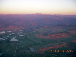 10 8q2. aerial - pre-dawn view of the front range of the Rockies