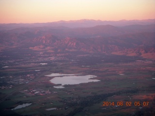 11 8q2. aerial - pre-dawn view of the front range of the Rockies