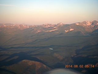 12 8q2. aerial - pre-dawn view of the front range of the Rockies