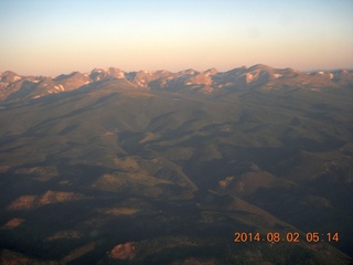 13 8q2. aerial - pre-dawn view of the front range of the Rockies