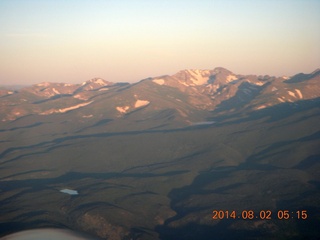 aerial - front range of the Rocky Mountains