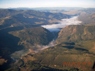 40 8q2. aerial - Colorado - Rocky Mountains - along I-70
